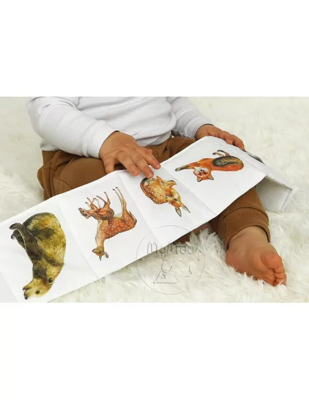 MyMoo - Textilní leporelo - Spacer w lesie