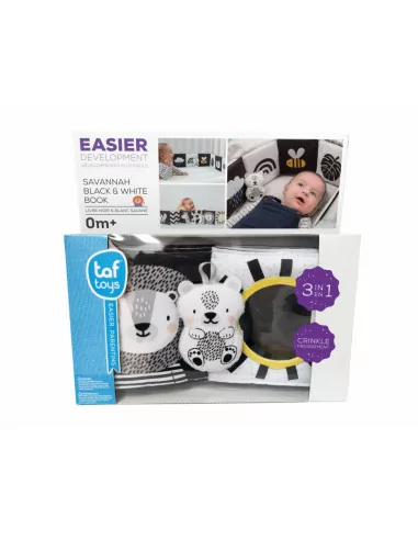 Książeczka dla najmłodszych, materiałowa - Sawanna