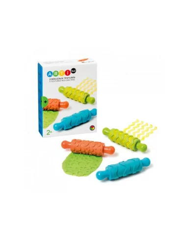 Wałki z różnymi wzorami, 3 sztuki