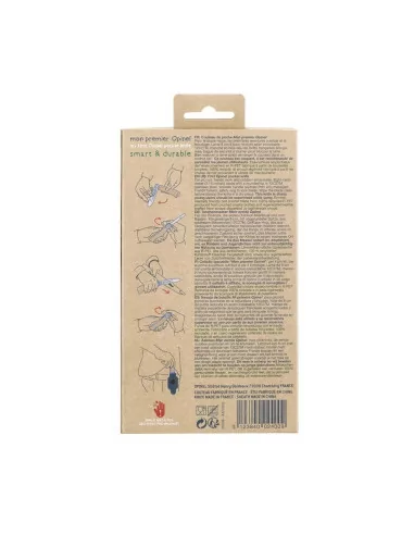 Bukowy scyzoryk dziecięcy i opakowanie na pasek