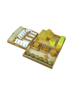 Złoty materiał - koraliki...