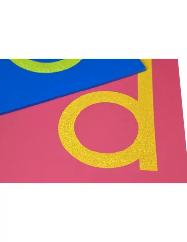 Szorstkie litery, małe-drukowane