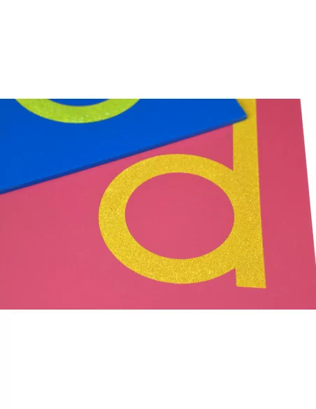 Szorstkie litery, małe-drukowane