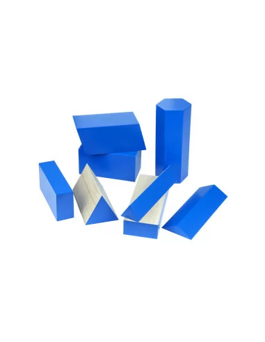 Niebieskie bryły geometryczne