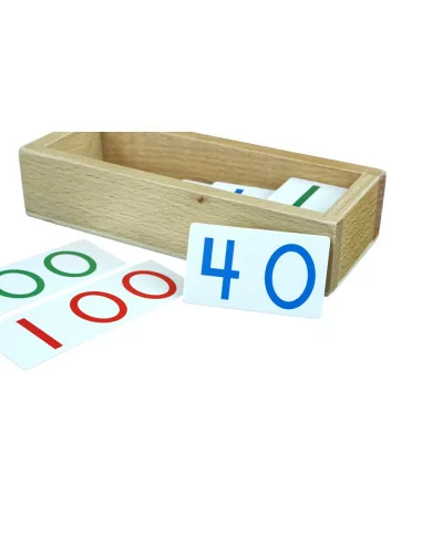 Papierowe karty z liczbami, 1-9000, małe