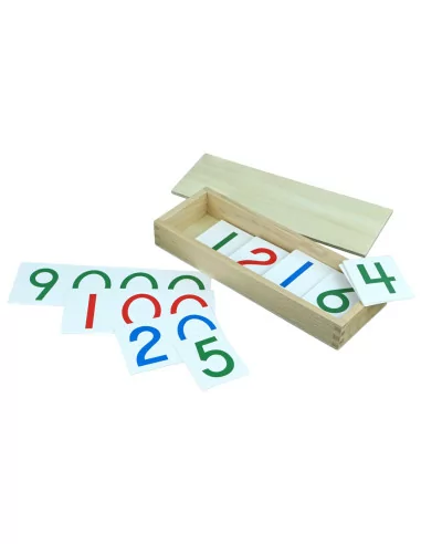 Papierowe karty z liczbami, 1-9000, duże