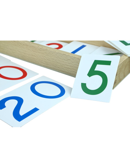 Papierowe karty z liczbami, 1-9000, duże