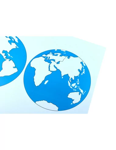 Dwie półkule - mapa kontrolna bez podpisów