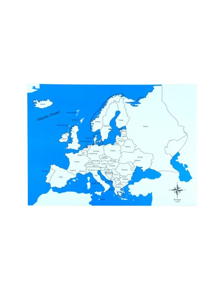 Europa - mapa kontrolna z podpisami