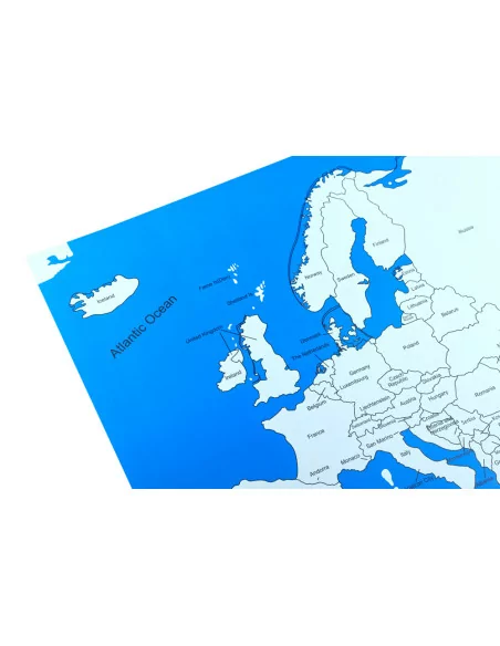 Europa - mapa kontrolna z podpisami