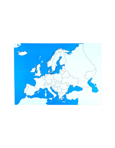 Europa - mapa kontrolna bez podpisów