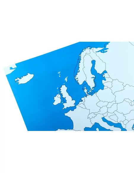 Europa - mapa kontrolna bez podpisów