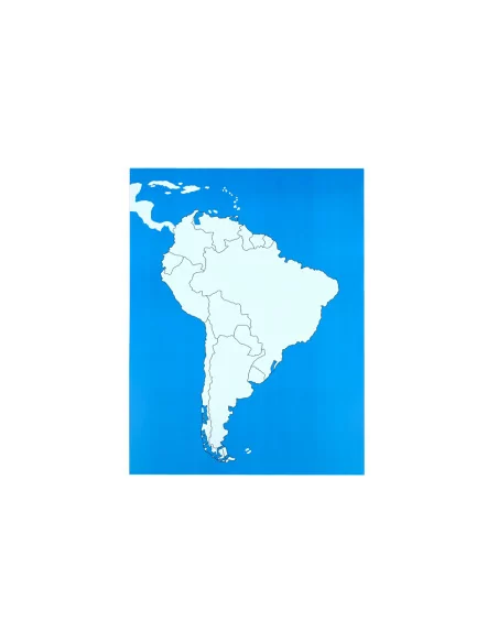 Ameryki Południowa - mapa kontrolna bez podpisów