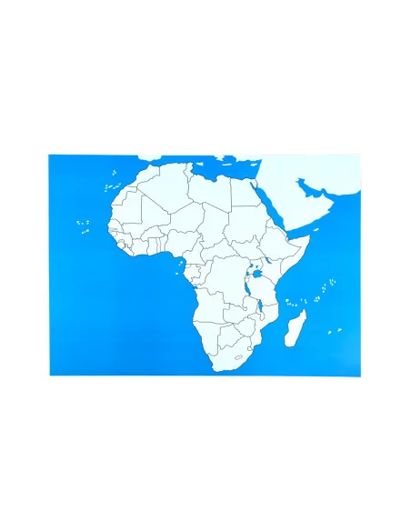 Afryka - mapa kontrolna bez podpisów