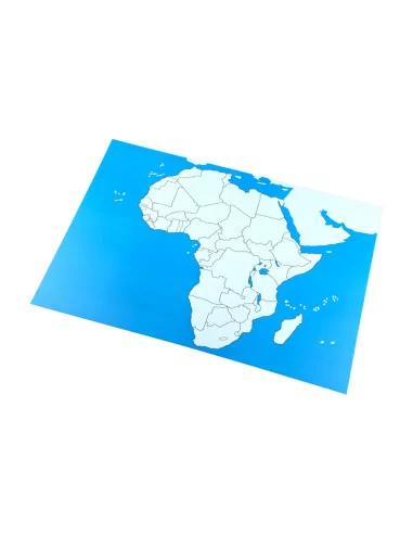 Afryka - mapa kontrolna bez podpisów