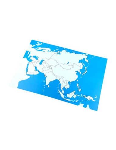 Azja - mapa kontrolna bez podpisów