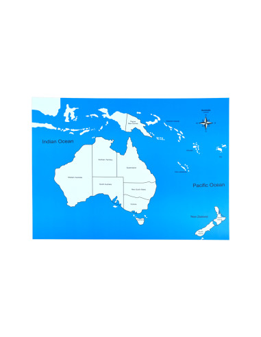 Australia - mapa kontrolna, z podpisami
