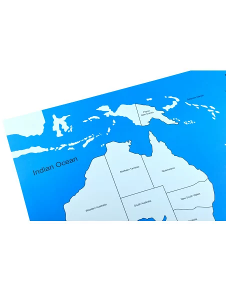 Australia - mapa kontrolna, z podpisami