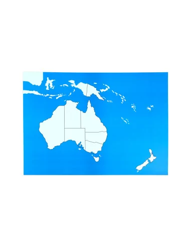 Australia - mapa kontrolna bez podpisów