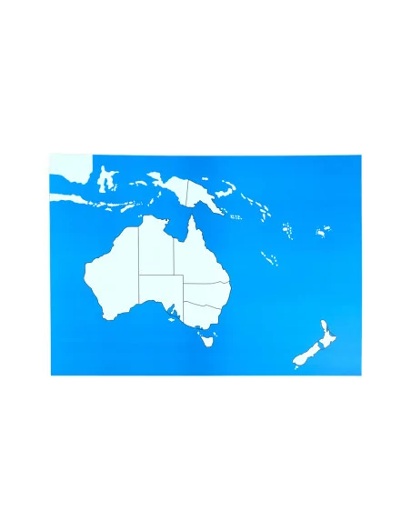 Australia - mapa kontrolna bez podpisów