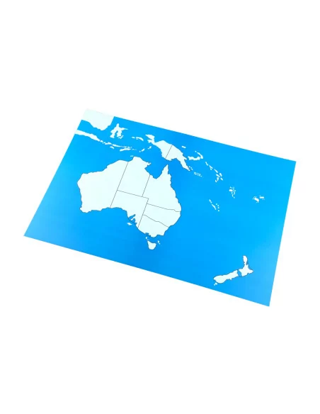 Australia - mapa kontrolna bez podpisów