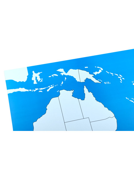 Australia - mapa kontrolna bez podpisów