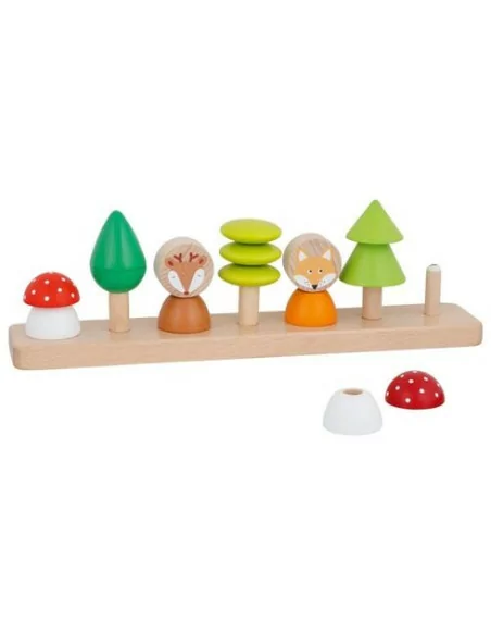Drewniana gra - wkładanka las