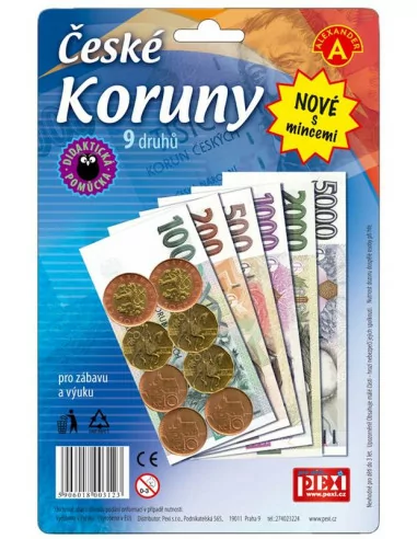 Hrací peníze - české koruny