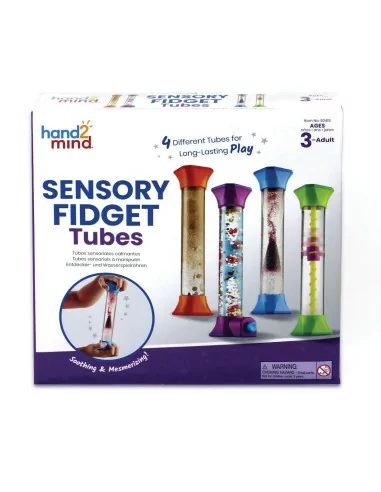 Sensoryczne tuby fidget, 4 sztuki