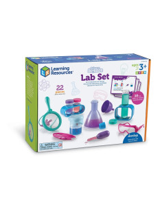 Zestaw laboratoryjny, różowy