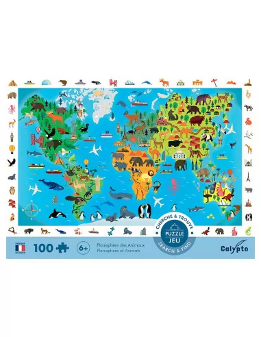 Sentosphere - Puzzle - Mapa świata zwierząt