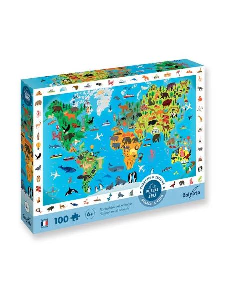 Sentosphere - Puzzle - Mapa świata zwierząt