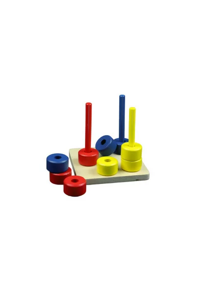 Kolorowe pierścienie z kołeczkami