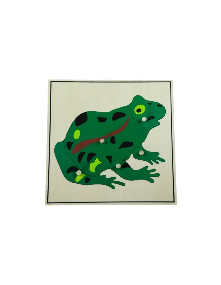 Puzzle ze zwierzętami - żaba