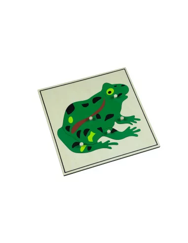 Puzzle ze zwierzętami - żaba