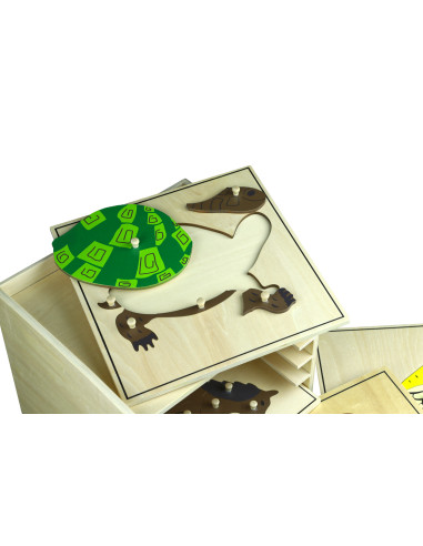 Komoda zoologiczna + 5 puzzles