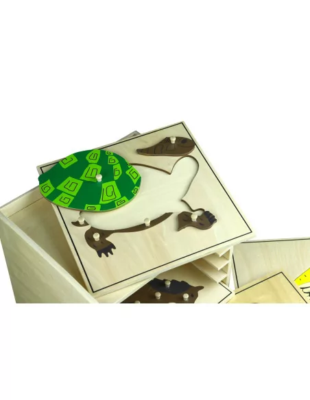 Komoda zoologiczna + 5 puzzli