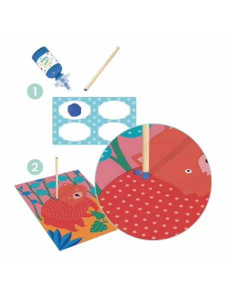 Tečkované tvoření zvířátek