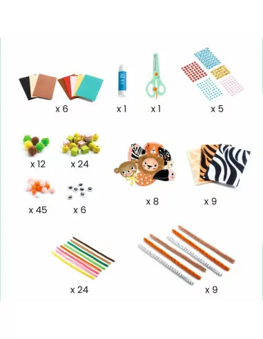 Djeco Zestaw kreatywny dżungla