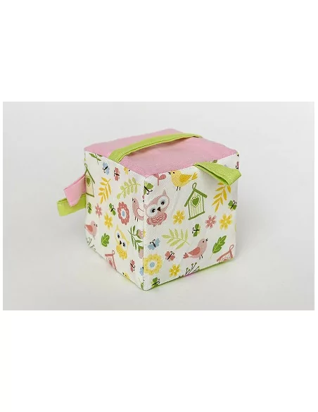 Kostka dla malucha - Różowo zielona