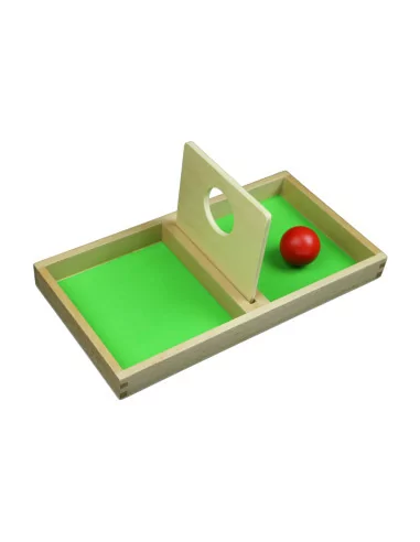 Pudełko z piłeczką, krążkiem