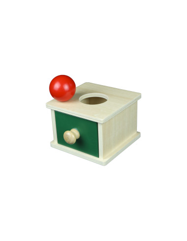 Kasetka z szufladką i piłeczką