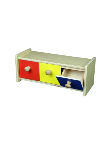 Kolorowe pudełko z szufladkami