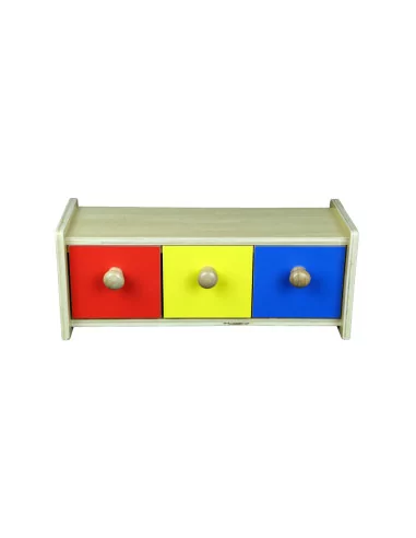 Kolorowe pudełko z szufladkami