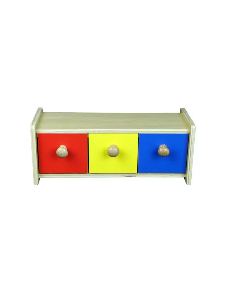 Kolorowe pudełko z szufladkami