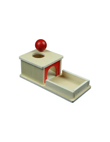 Drewniana kasetka z tacką