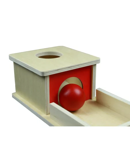 Drewniana kasetka z tacką