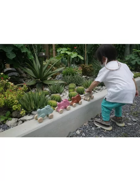 Králíček na kolečkách - růžový