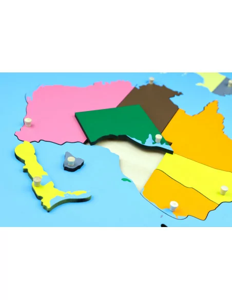 Puzzlowa mapa Australii
