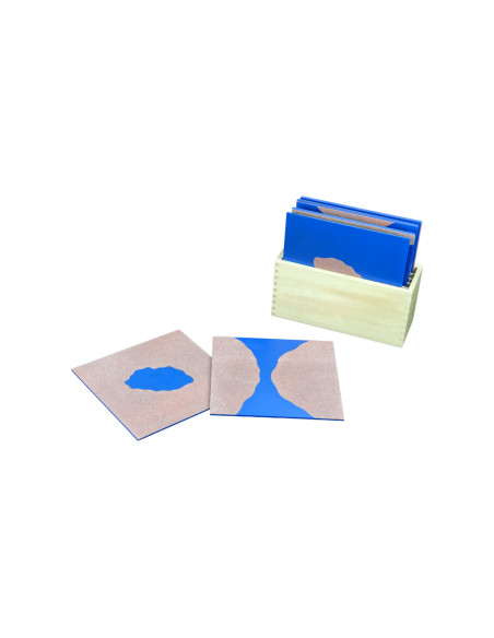 Karty z kształtami lądów i wód